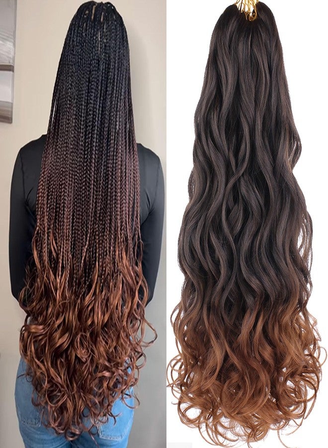 Xtrend French Curly Braiding Hair - 8 Packs, 18 Inch, Synthetic, Yaki Texture, Bouncy, Loose Wavy, T30# - Image 1